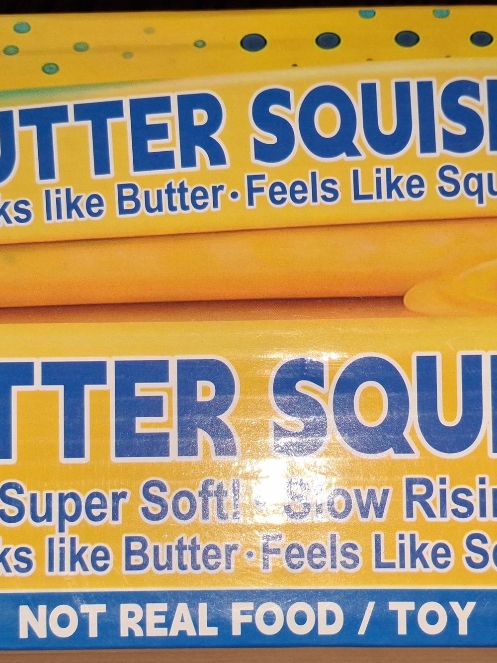 Case of 12 butter squishy toy